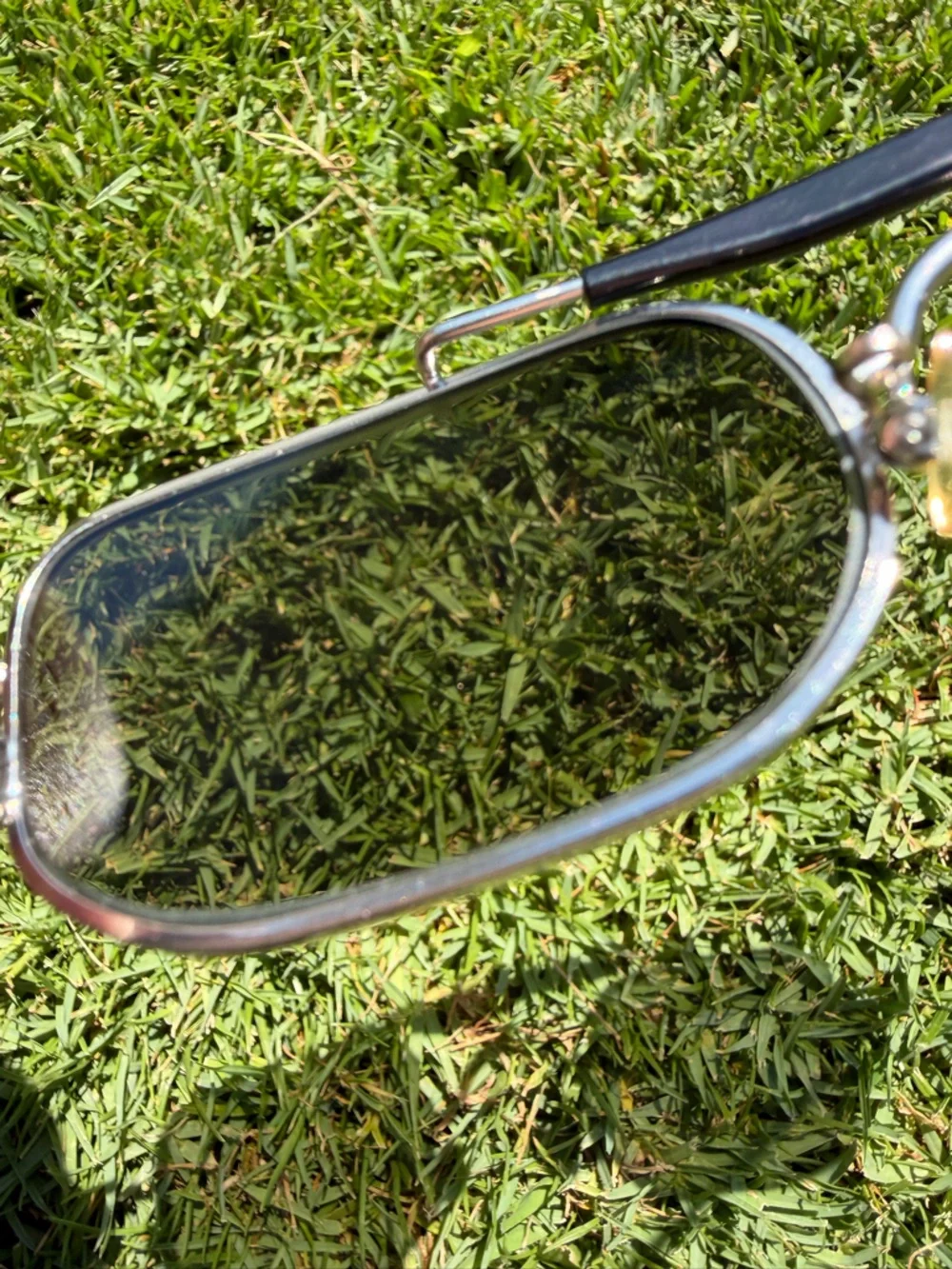 VTG l.a. Eyeworks Pine 405 Silver Black Low Profile Wire Sunglasses Artsy GUC